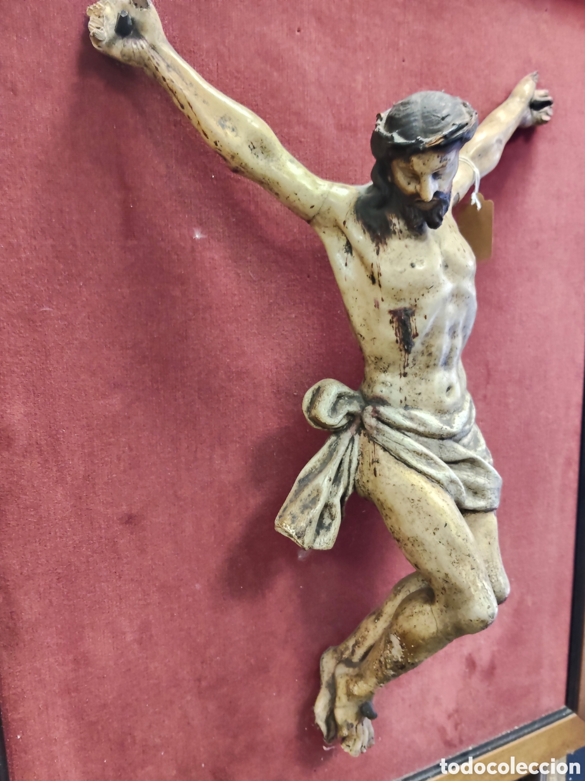Arte: Impresionante Cristo madera policromada