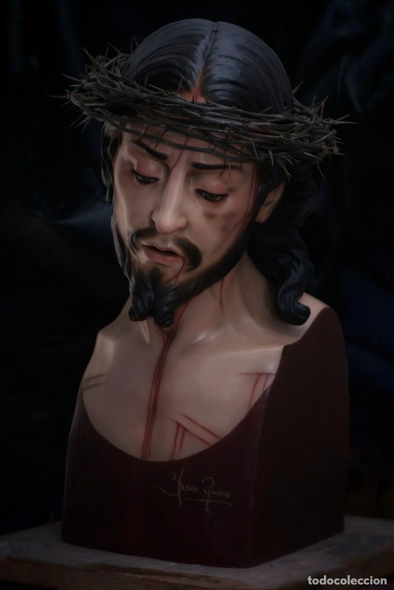 Arte: Busto Cristo tama&ntilde;o natural en barro cocido.
