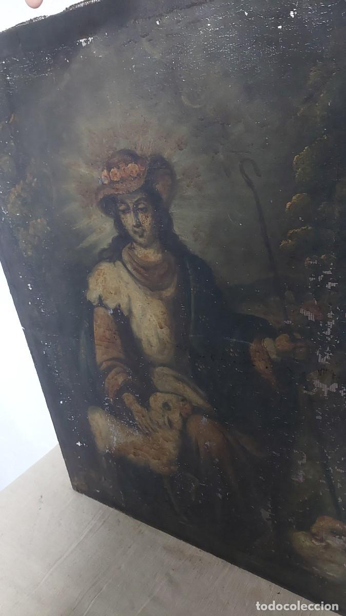 Arte: Antiguo oleo Divina Pastora - Foto 3
