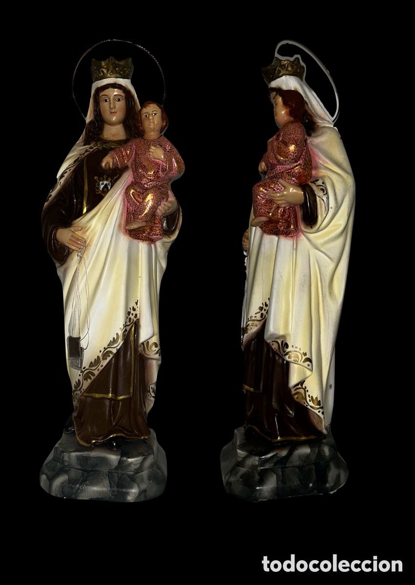 Arte: Virgen del Carmen. Escultura en escayola.