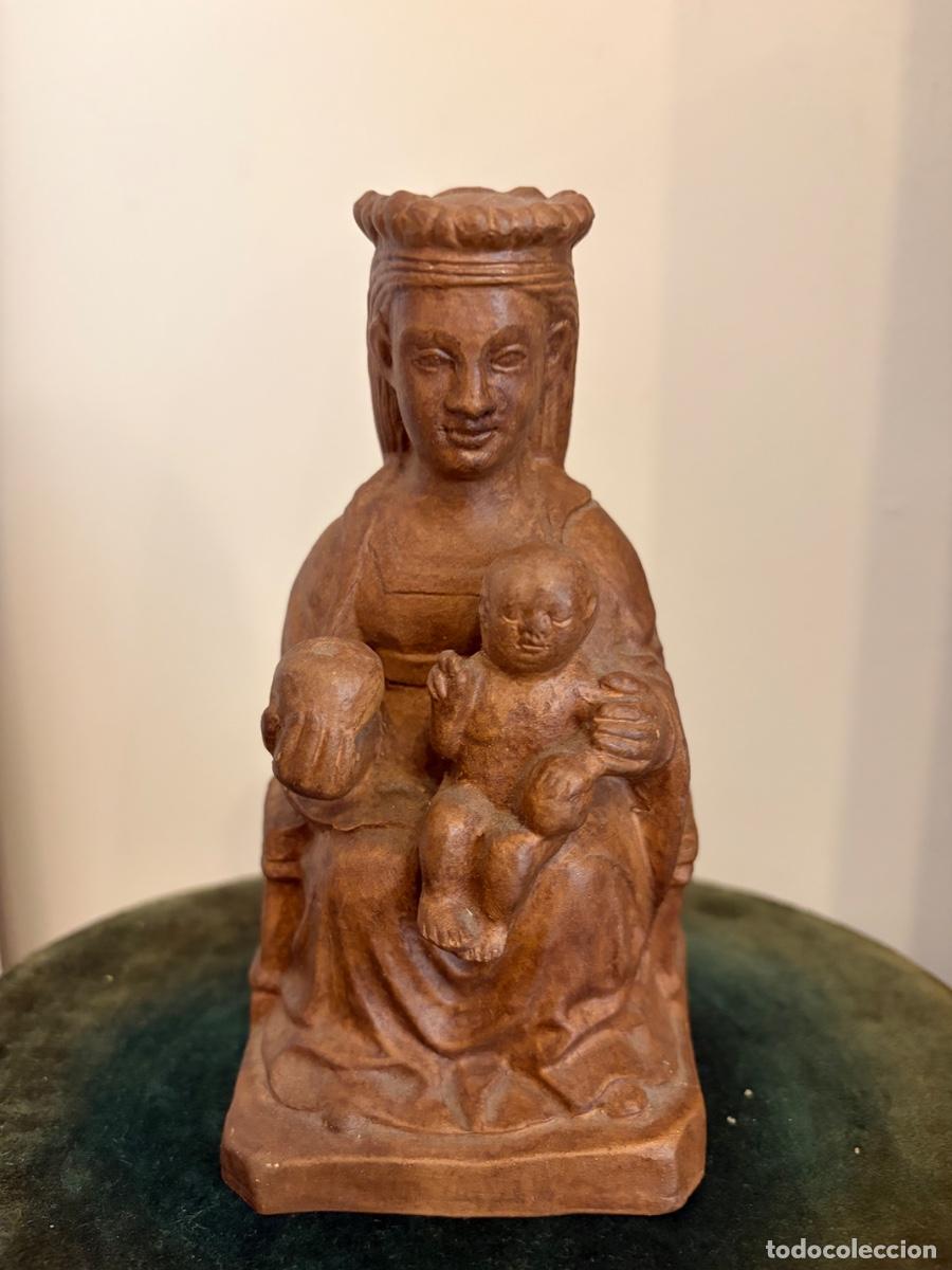 Arte: VIRGEN AR&Aacute;NZAZU TERRACOTA BARRO