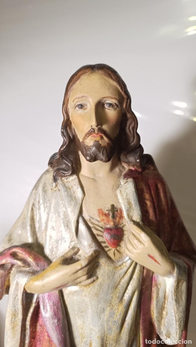 Arte: sagrado coraz&oacute;n policromado - Foto 5
