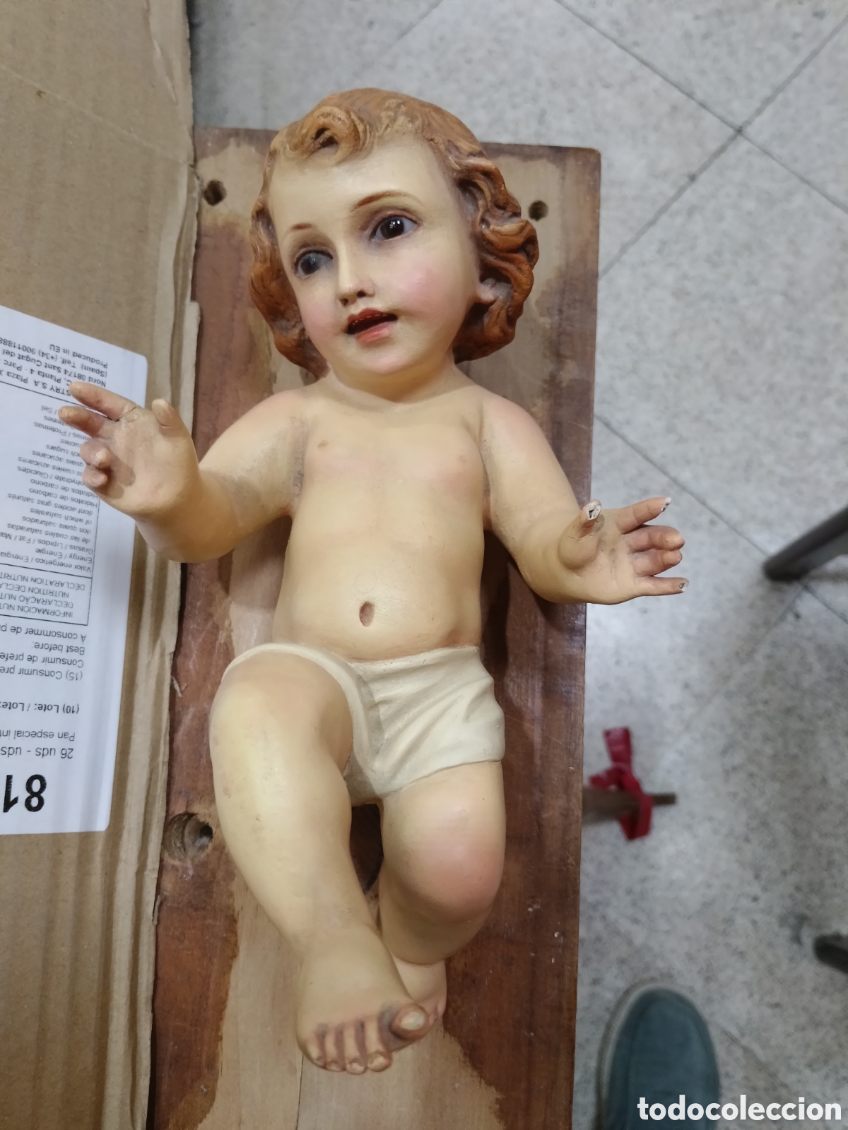 Arte: Peque&ntilde;o ni&ntilde;o Jes&uacute;s de estuco