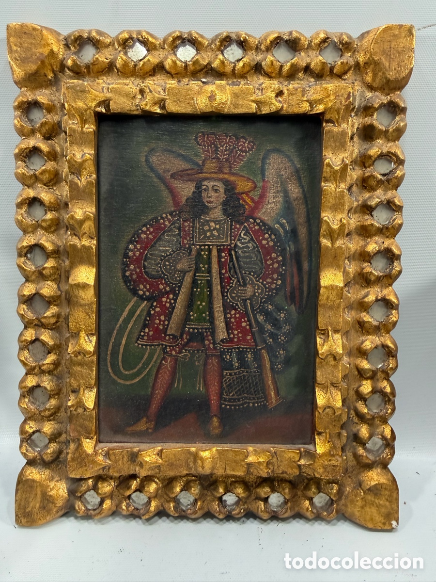 Arte: &Oacute;leo &ldquo;&Aacute;ngel Arcabucero&rdquo; &ndash; Tradici&oacute;n de la Escuela Cuzque&ntilde;a