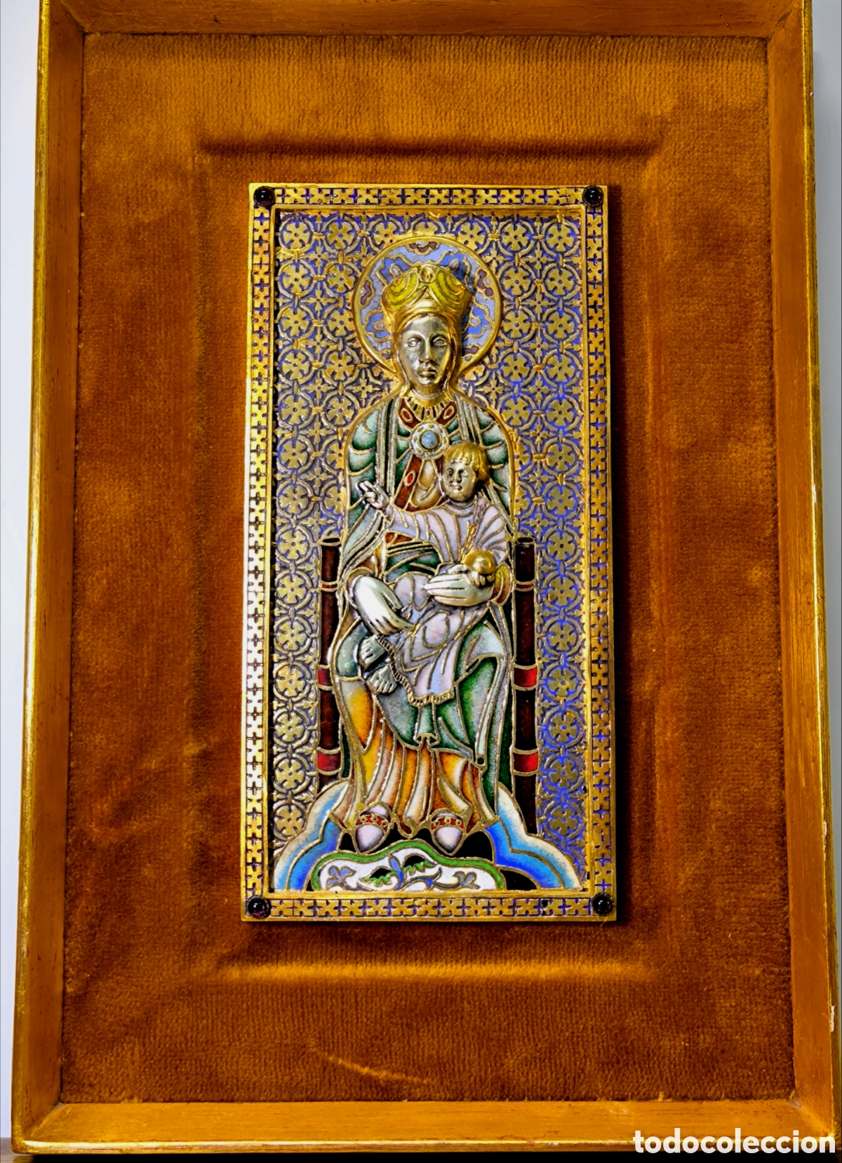 Arte: VIRGEN ESMALTE AL FUEGO TALLERES MORAT&Oacute;