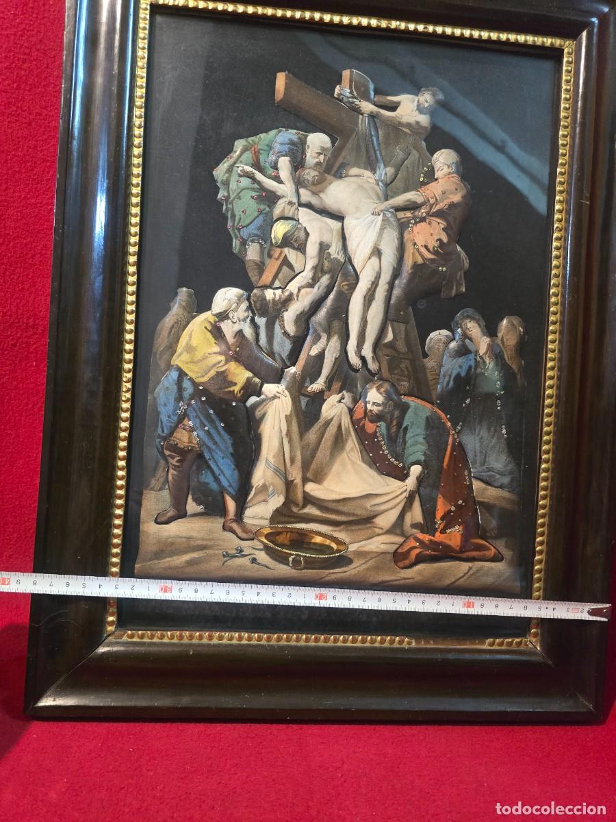 Arte: CUADRO RELIGIOSO DE PAPEL EN RELIEVE - Foto 7