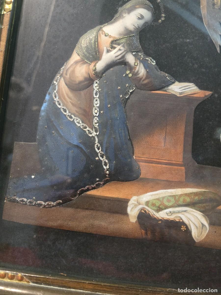 Arte: CUADRO RELIGIOSO DE PAPEL EN RELIEVE - Foto 5