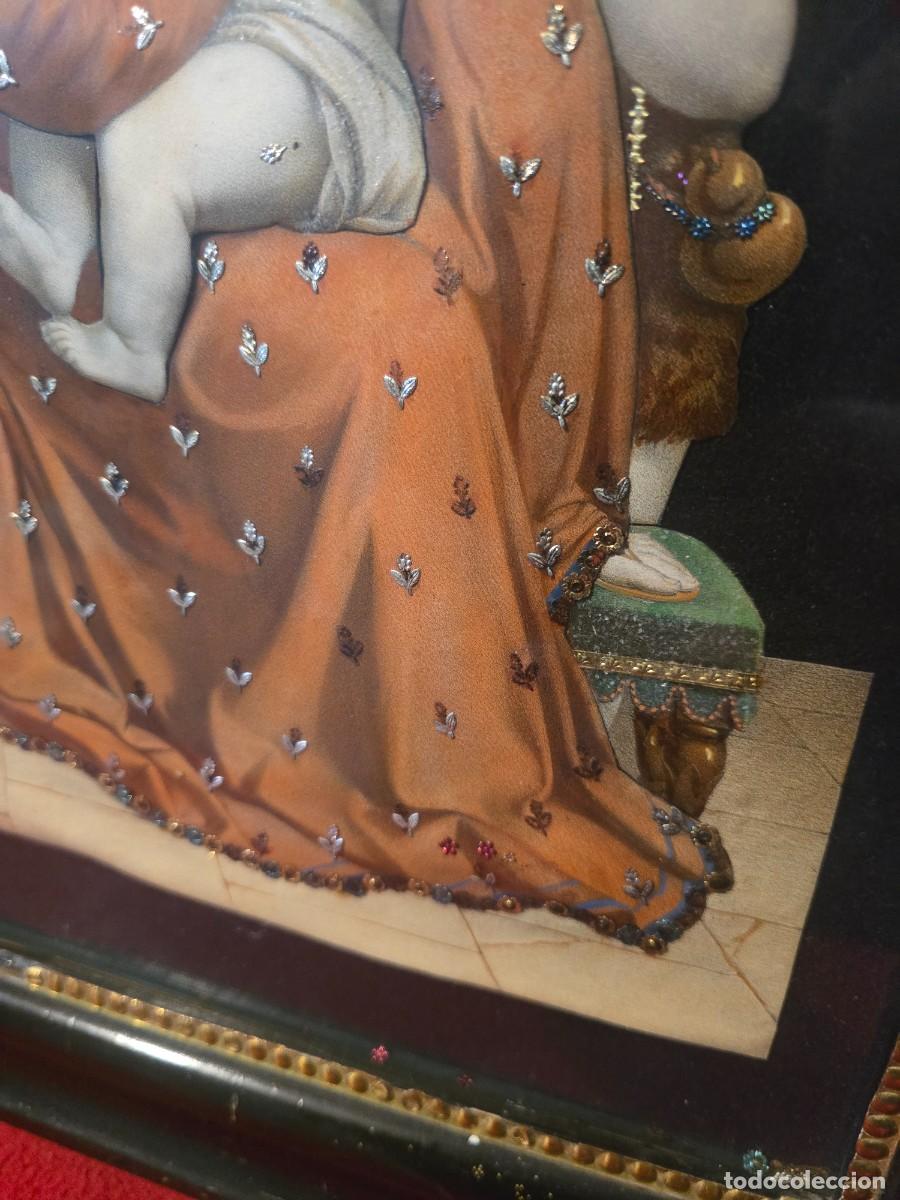 Arte: CUADRO RELIGIOSO DE PAPEL EN RELIEVE - Foto 4
