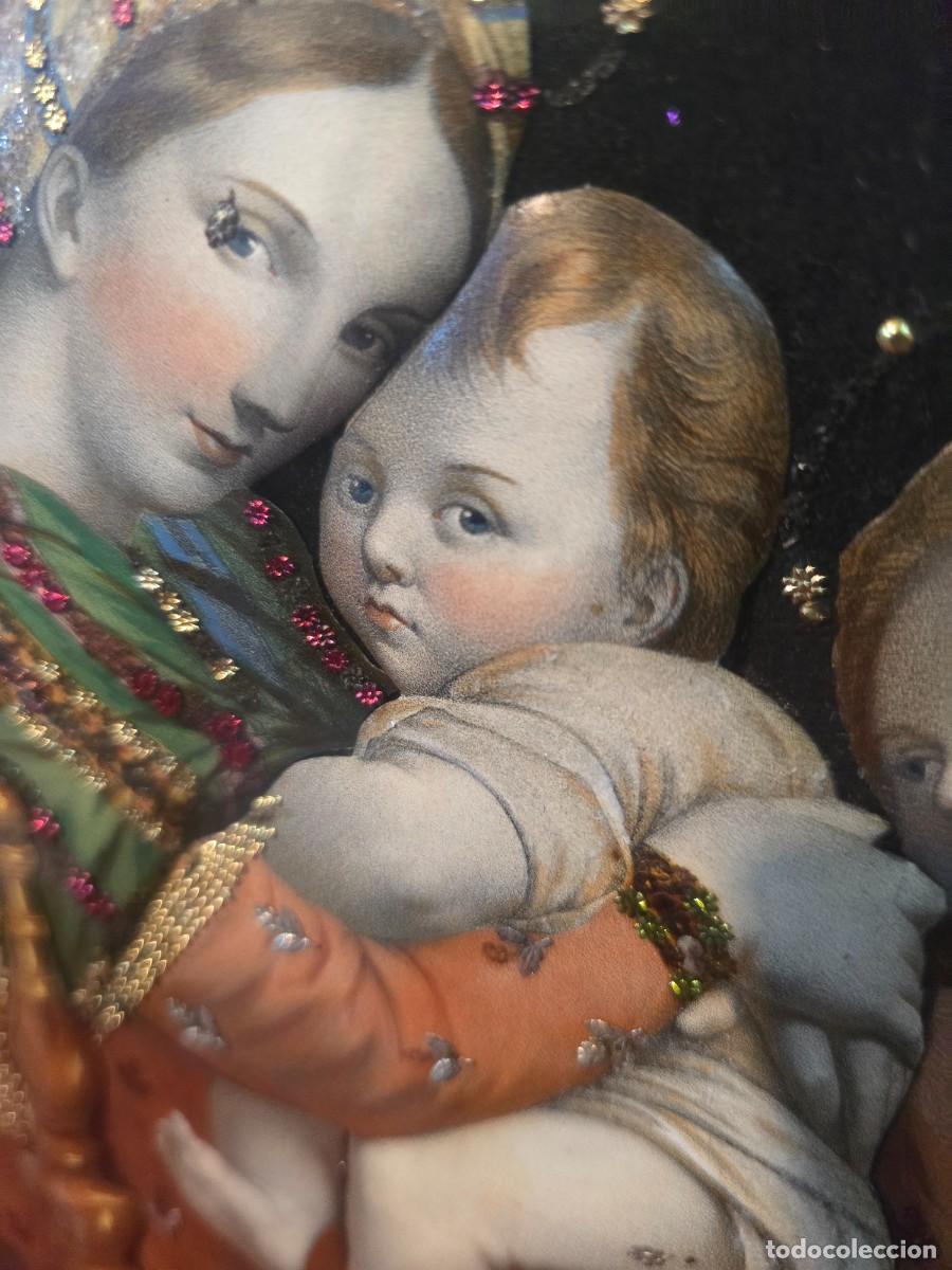 Arte: CUADRO RELIGIOSO DE PAPEL EN RELIEVE - Foto 6