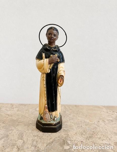 Arte: SAN MARTIN DE PORRES , DE ESTUCO POLICROMADO
