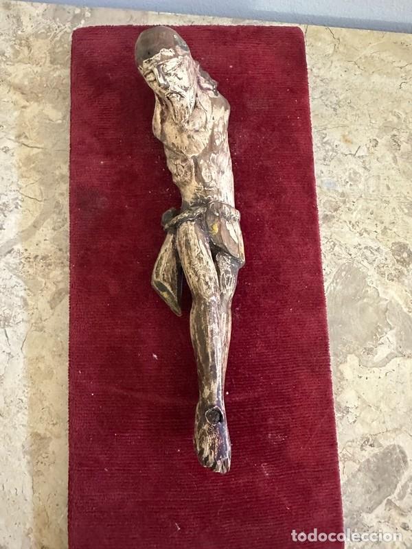 Arte: ANTIGUO CRISTO EN MADERA TALLADA