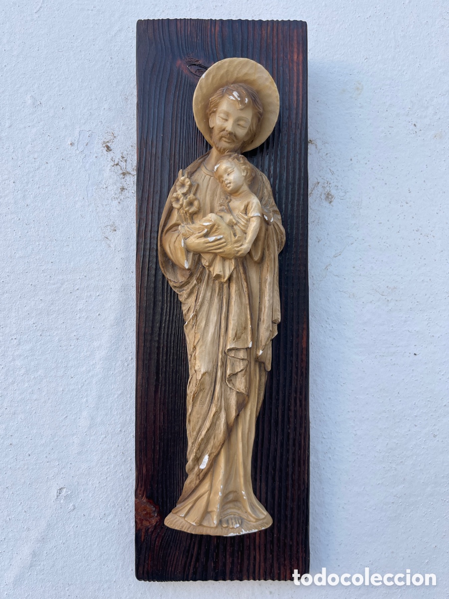 Arte: Relieve San Jos&eacute; con Ni&ntilde;o Jes&uacute;s