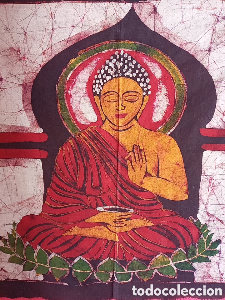 Arte: PRECIOSO TAPIZ DE BUDA MEDITACI&Oacute;N