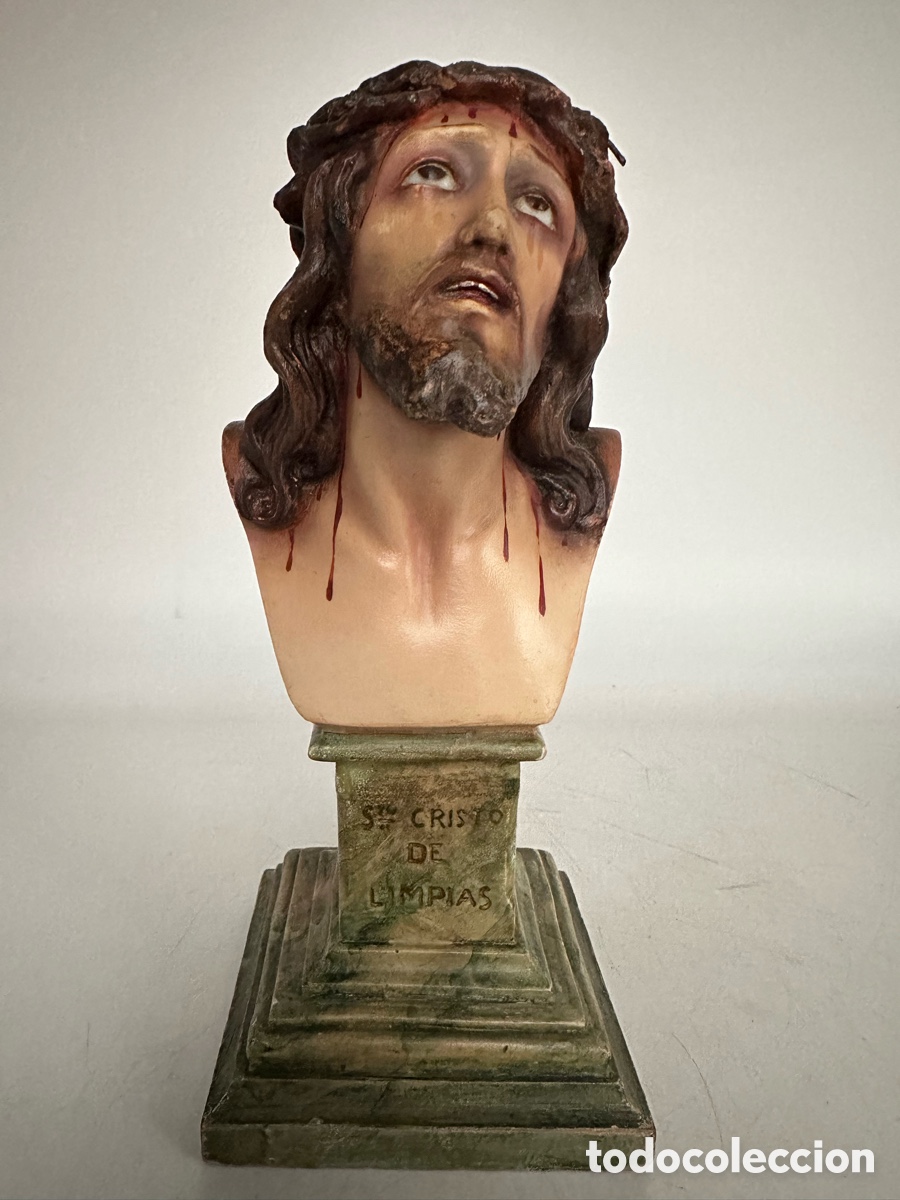 Arte: Antigua escultura religiosa- Olot - El Renacimiento- BUSTO DE JESUCRISTO