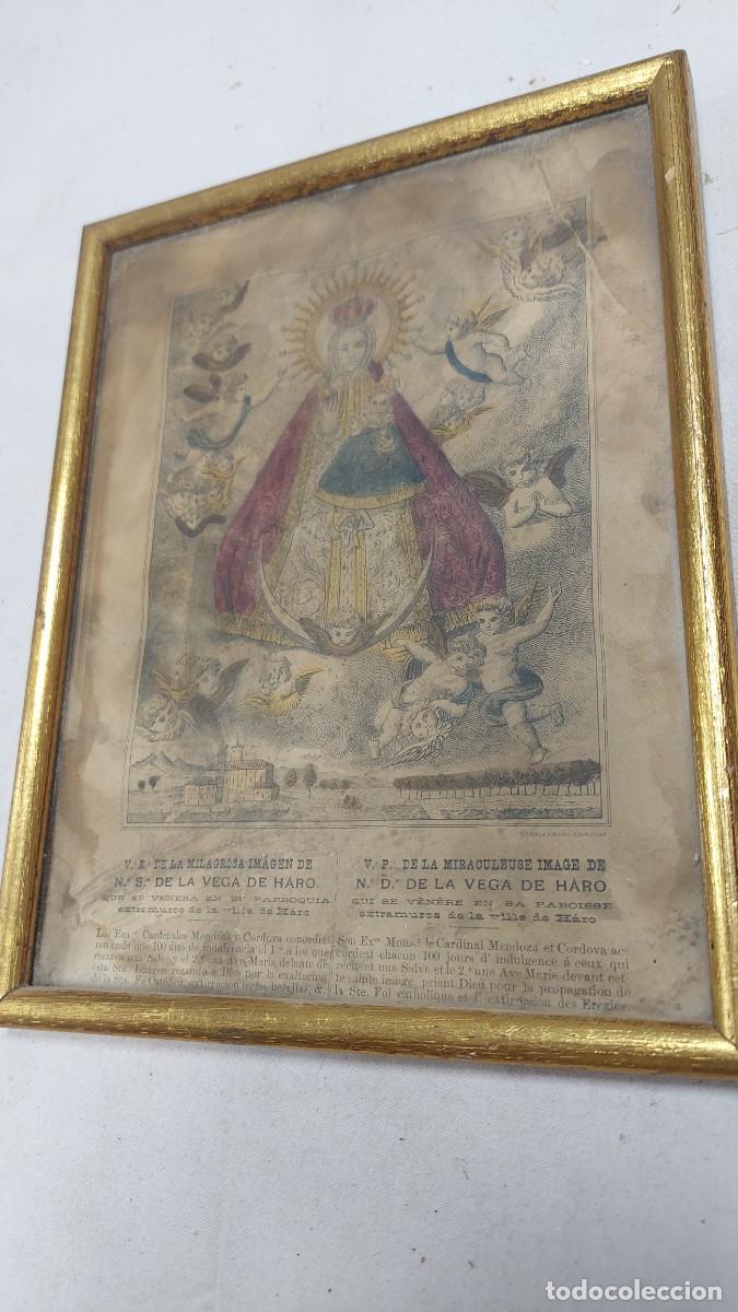 Arte: Antigua l&aacute;mina nuestra se&ntilde;ora de la Vega de Haro