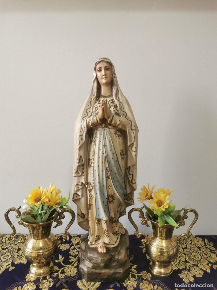 Arte: Virgen de Lourdes Olot 40cm
