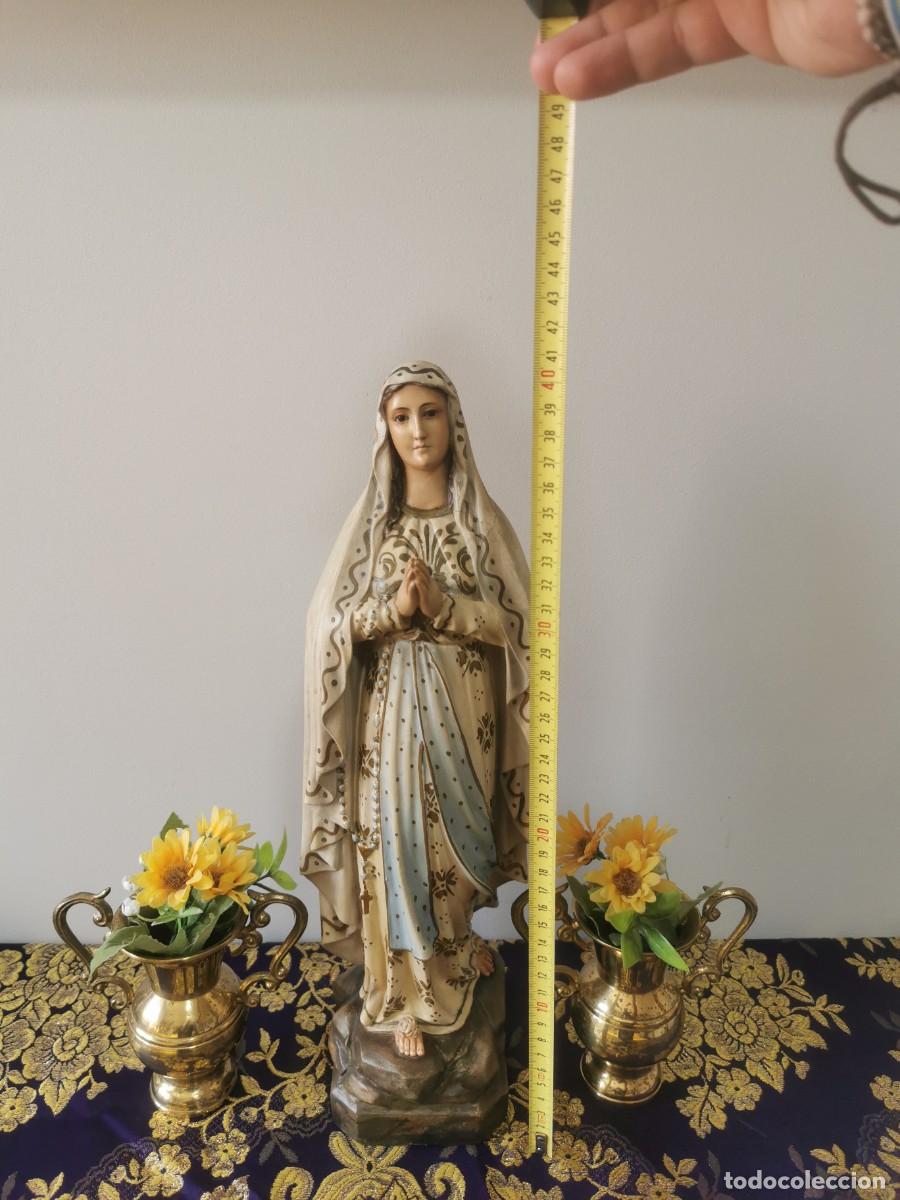 Arte: Virgen de Lourdes Olot 40cm - Foto 5