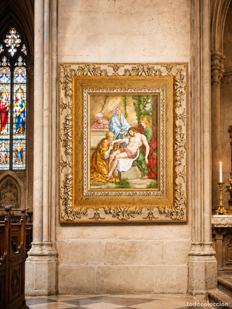 Arte: Pintura Religiosa Vintage. Oleo sobre Cobre - Envio Gratis. 20% DESCUENTO por la PINTURA SIN MARCO