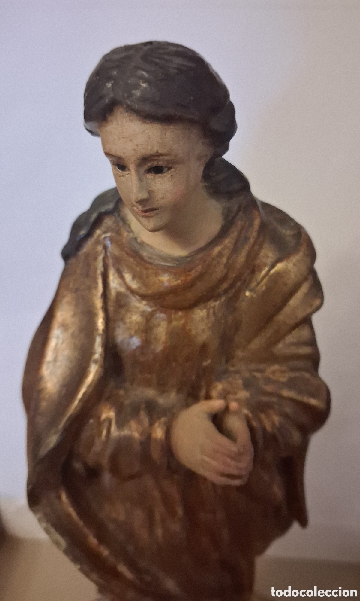 Arte: Virgen Inmaculada antigua. Madera. - Foto 2