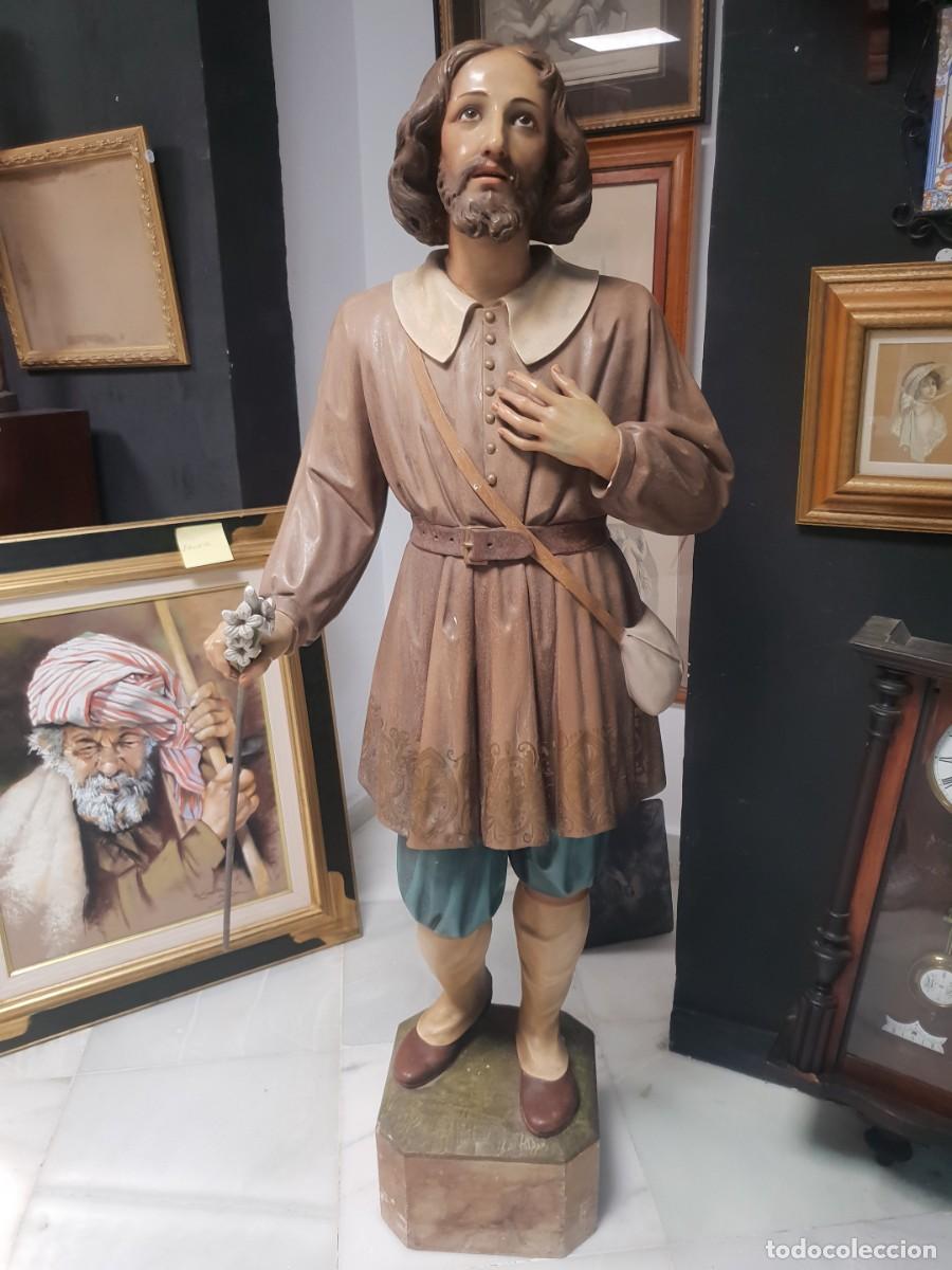 Arte: Talla San isidro labbrador olot siglo xix grande 133 cms