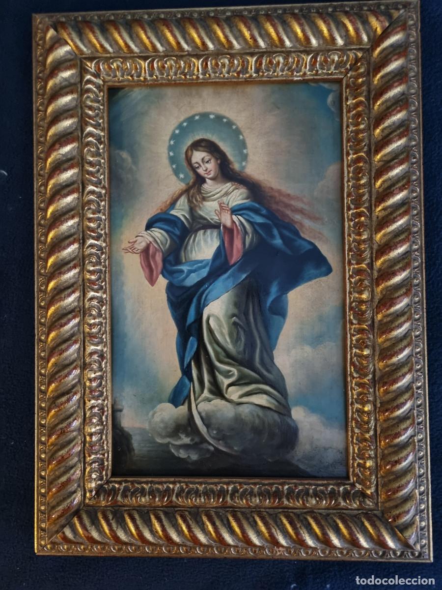 Arte: INMACULADA CONCEPCI&Oacute;N DE LA VIRGEN MARIA, cobre