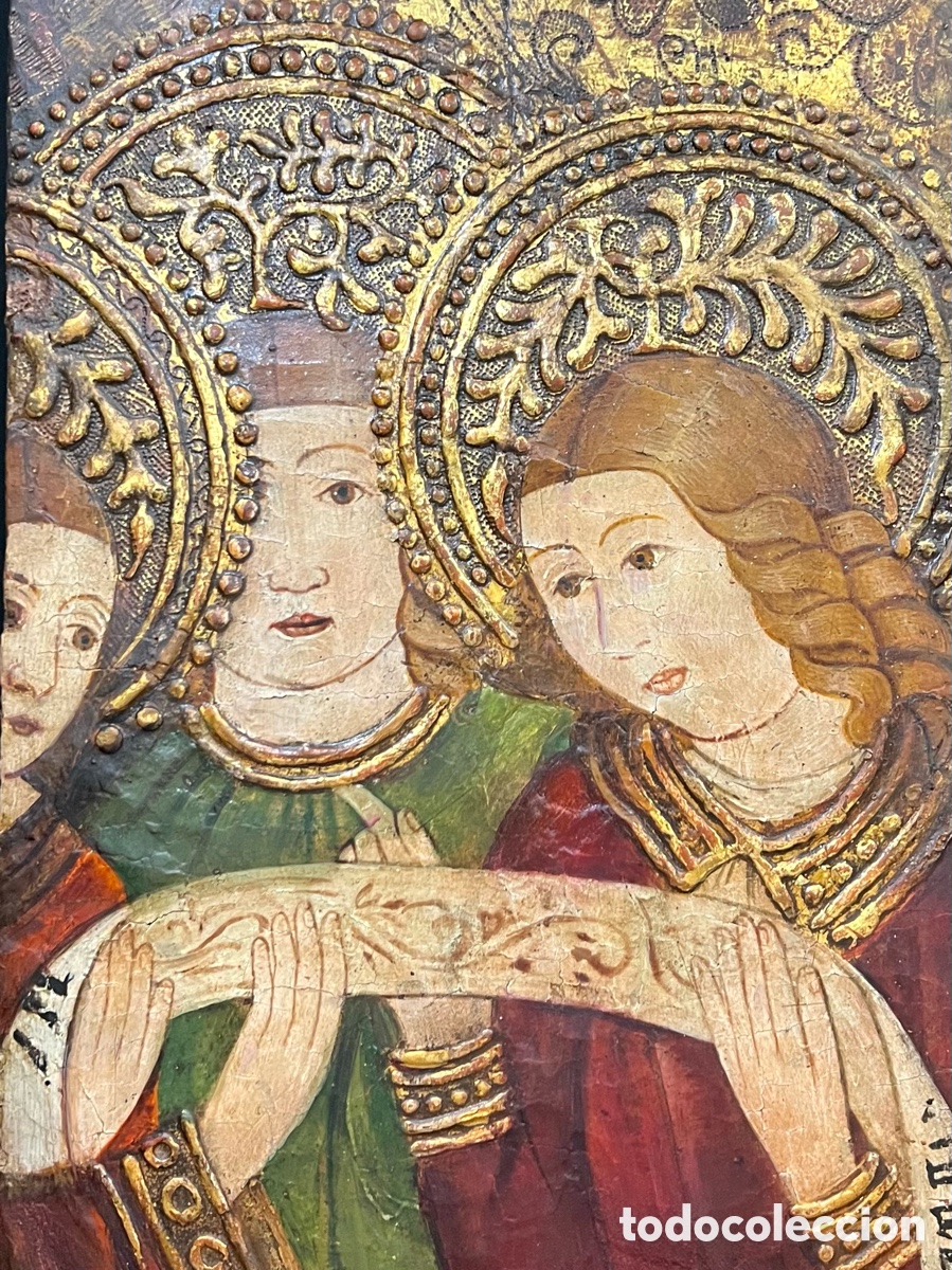 Arte: &Aacute;ngeles. S.XV, g&oacute;tico tard&iacute;o. Temple y oro sobre tabla.
