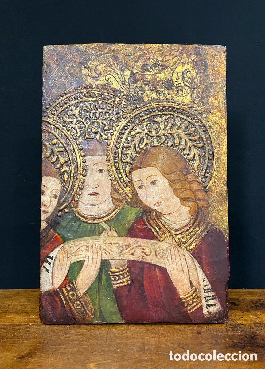 Arte: &Aacute;ngeles. S.XV, g&oacute;tico tard&iacute;o. Temple y oro sobre tabla.