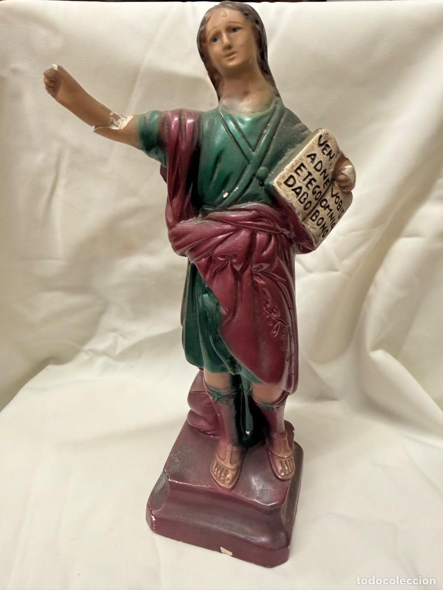Arte: SAN PANCRACIO Antigua imagen religiosa de unos 30cms de altura. Requiere restauracion