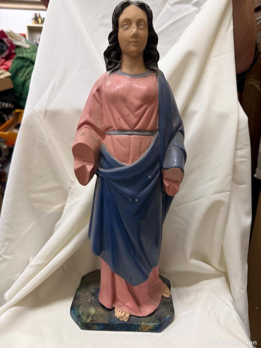 Arte: SANTA LUCIA O SANTA BARBARA Antigua imagen religiosa de unos 43cms de altura. Requiere restauracion