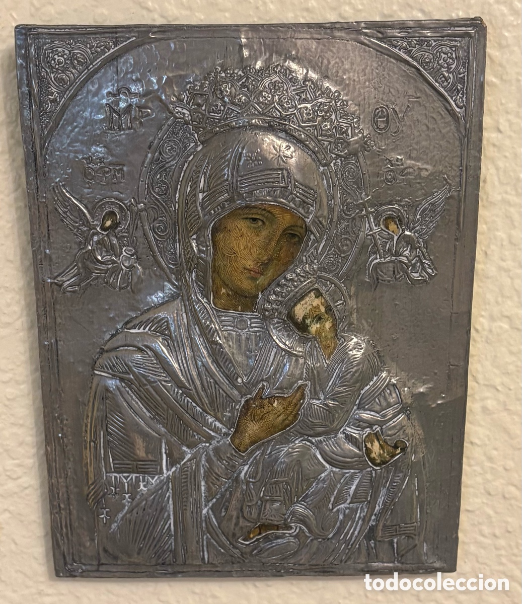 Arte: Icono Ortodoxo Virgen con el Ni&ntilde;o