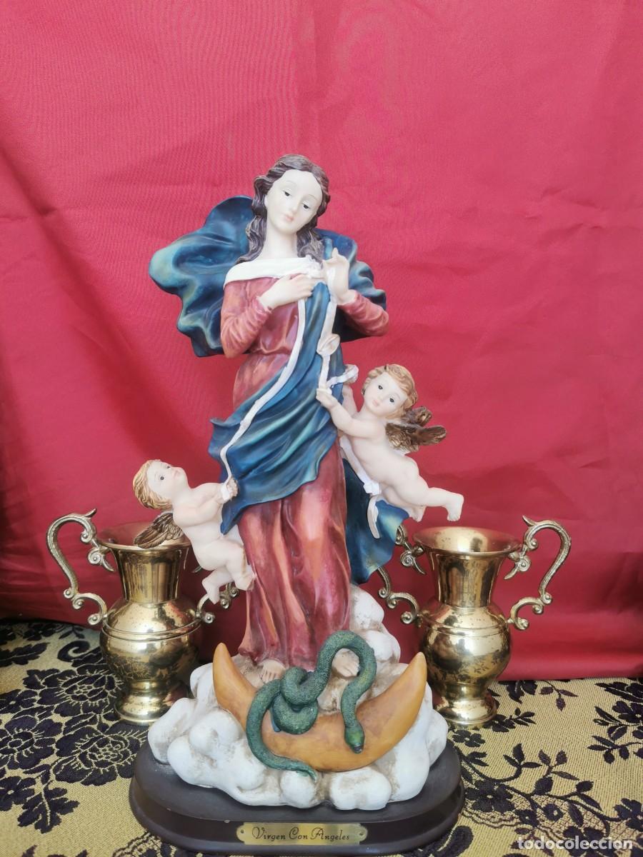 Arte: Virgen de los &Aacute;ngeles 32cm