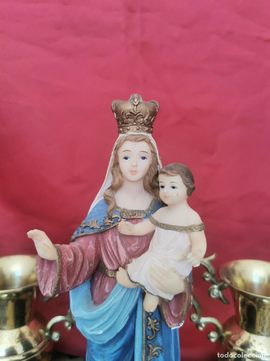 Arte: Virgen Nuestra Se&ntilde;ora del Amparo 24cm - Foto 5
