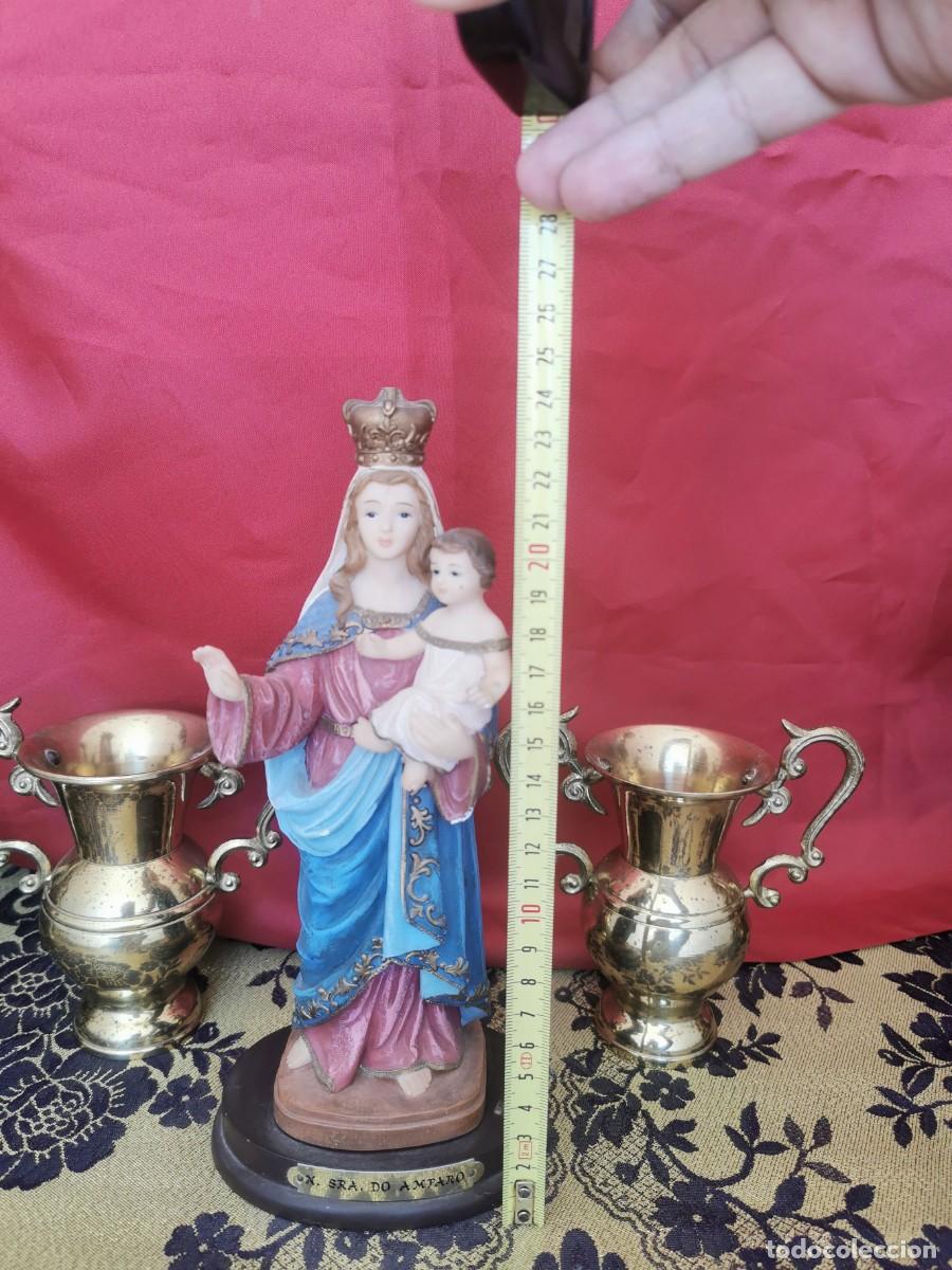 Arte: Virgen Nuestra Se&ntilde;ora del Amparo 24cm - Foto 6