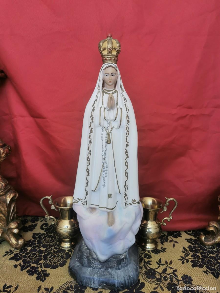 Arte: Virgen de F&aacute;tima 48cm