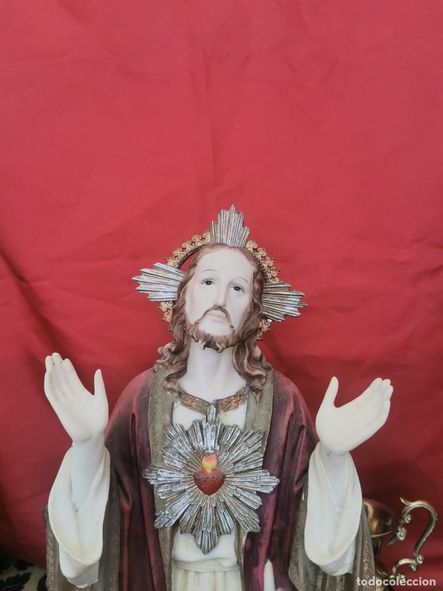 Arte: Sagrado Coraz&oacute;n de Jes&uacute;s 36cm - Foto 5