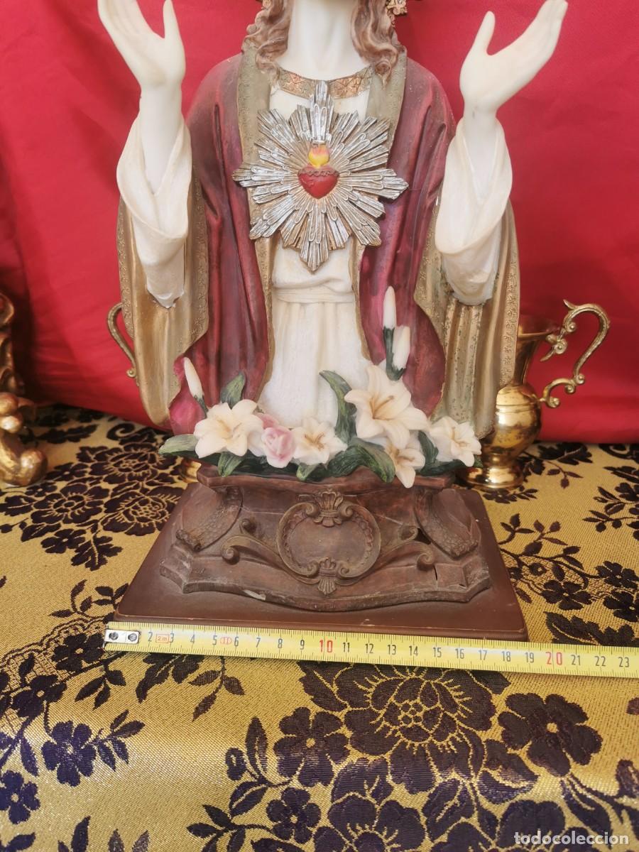 Arte: Sagrado Coraz&oacute;n de Jes&uacute;s 36cm - Foto 6