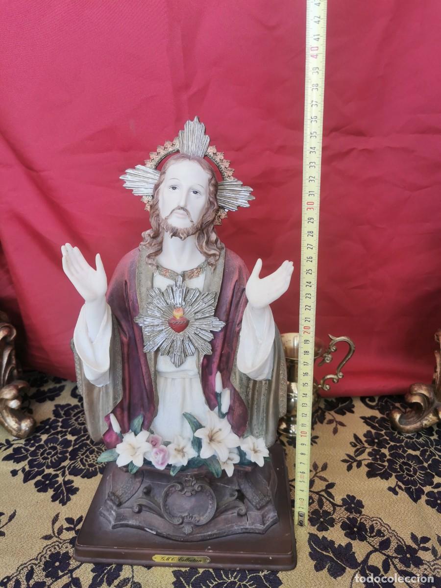 Arte: Sagrado Coraz&oacute;n de Jes&uacute;s 36cm - Foto 7