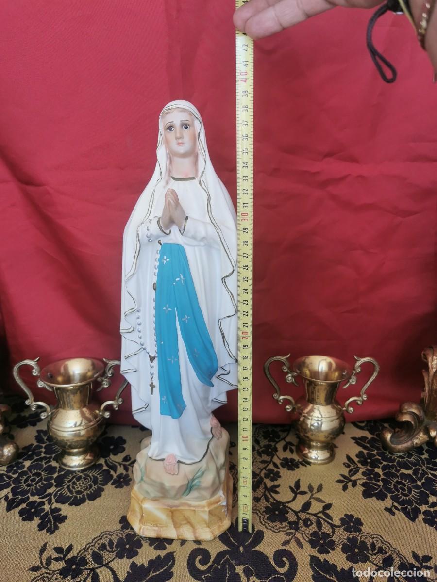 Arte: Virgen de Lourdes 39cm - Foto 6