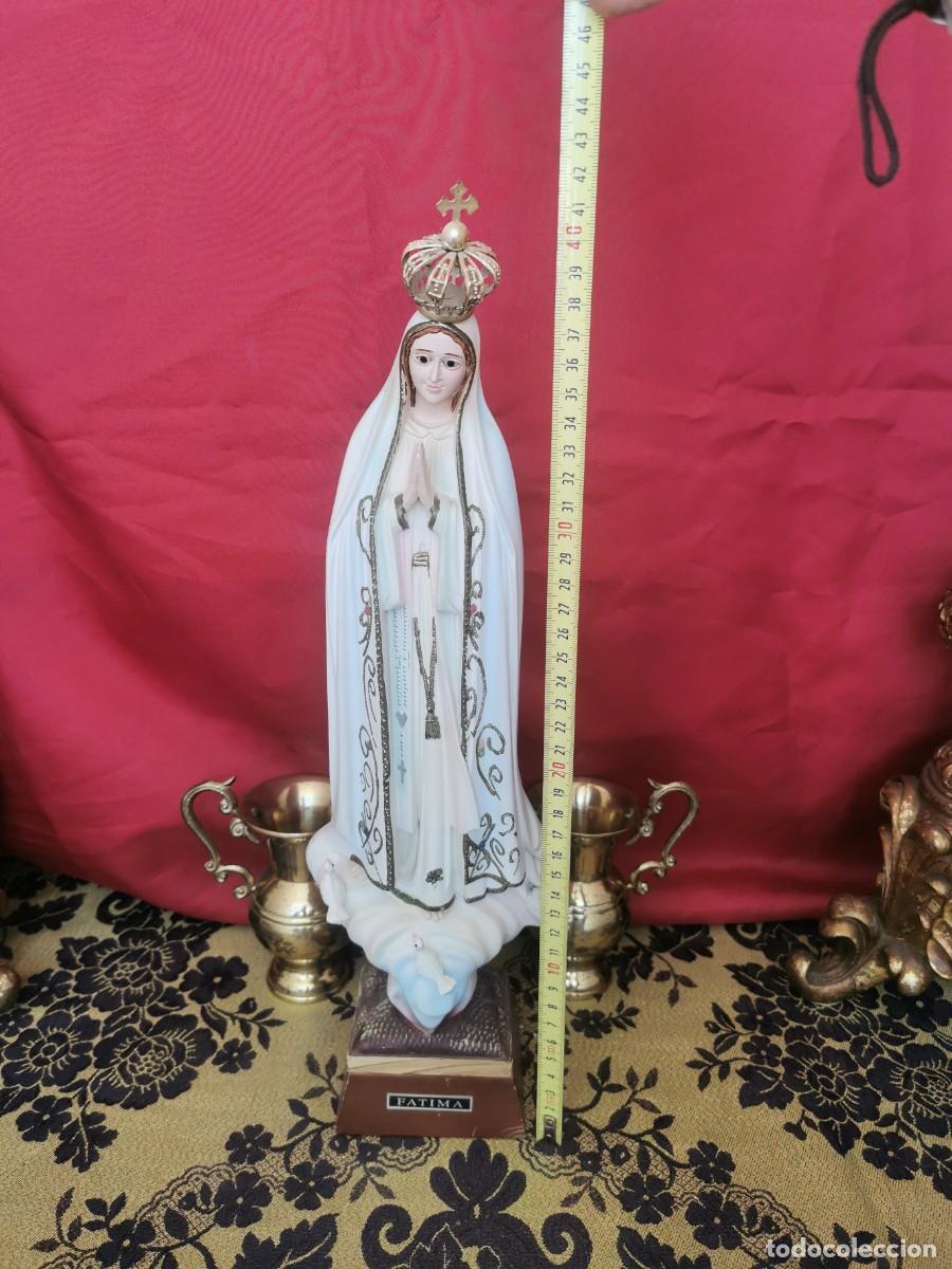Arte: Virgen de F&aacute;tima 42cm - Foto 5