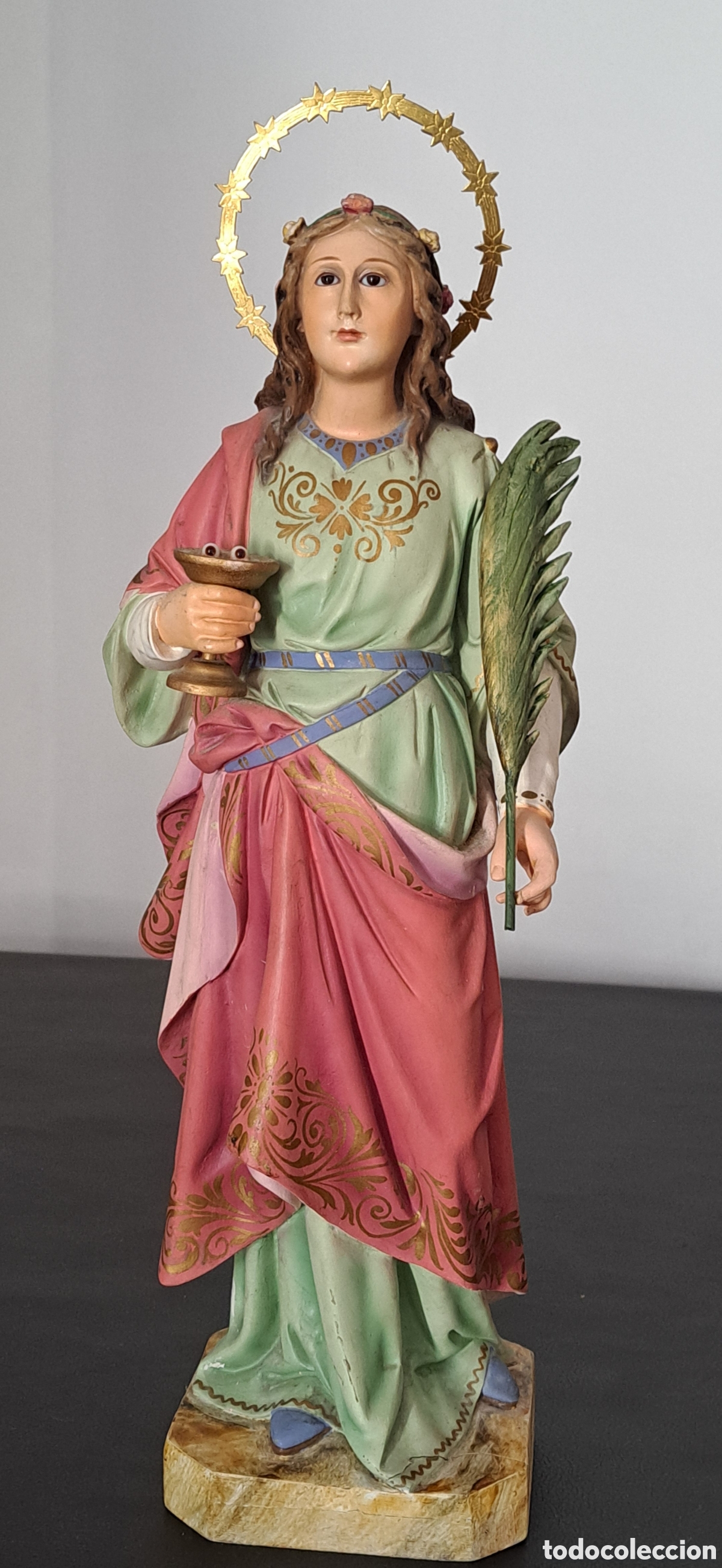 Arte: SANTA LUCIA ARTE CATOLICO OLOT 57CM