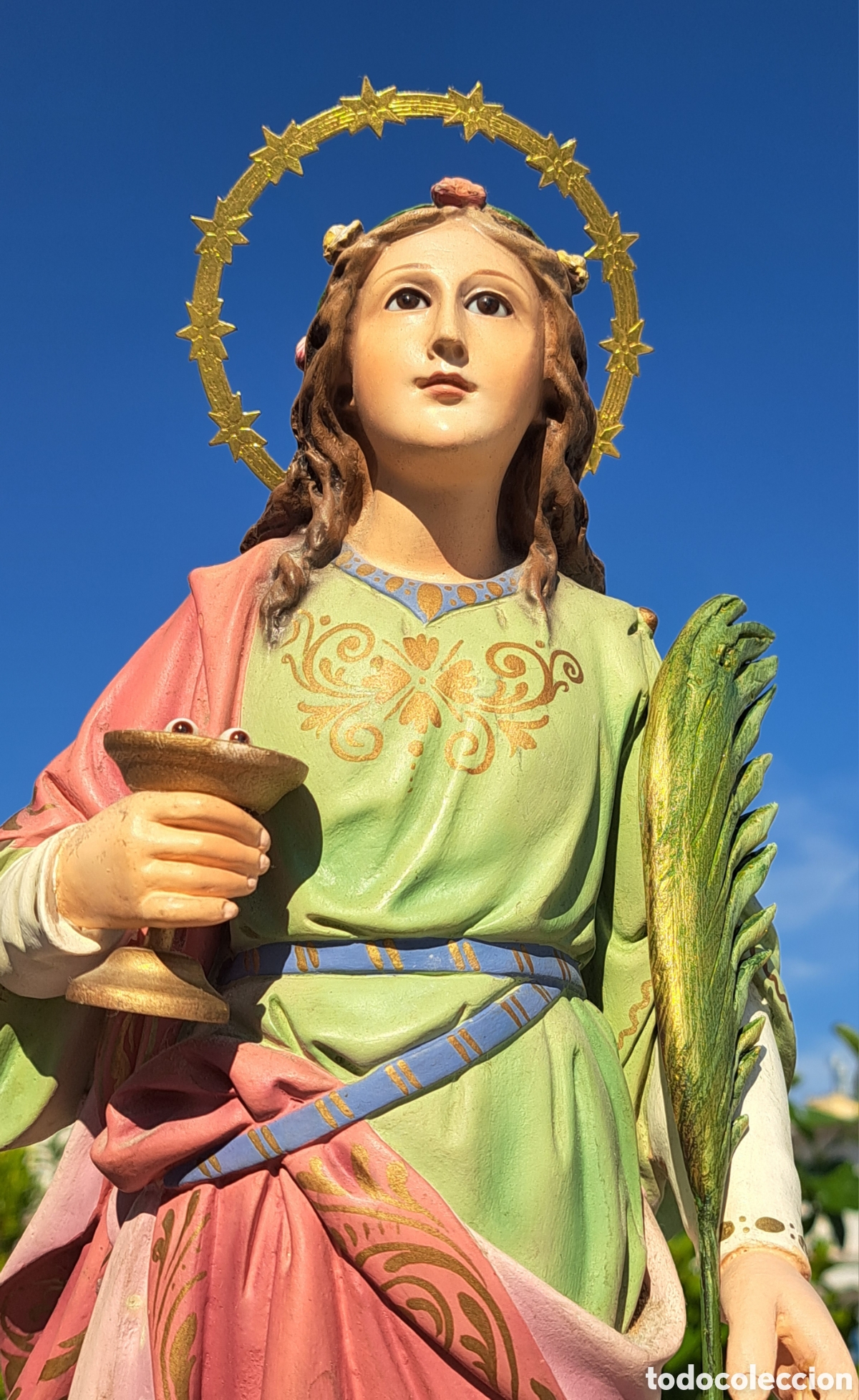 Arte: SANTA LUCIA ARTE CATOLICO OLOT 57CM