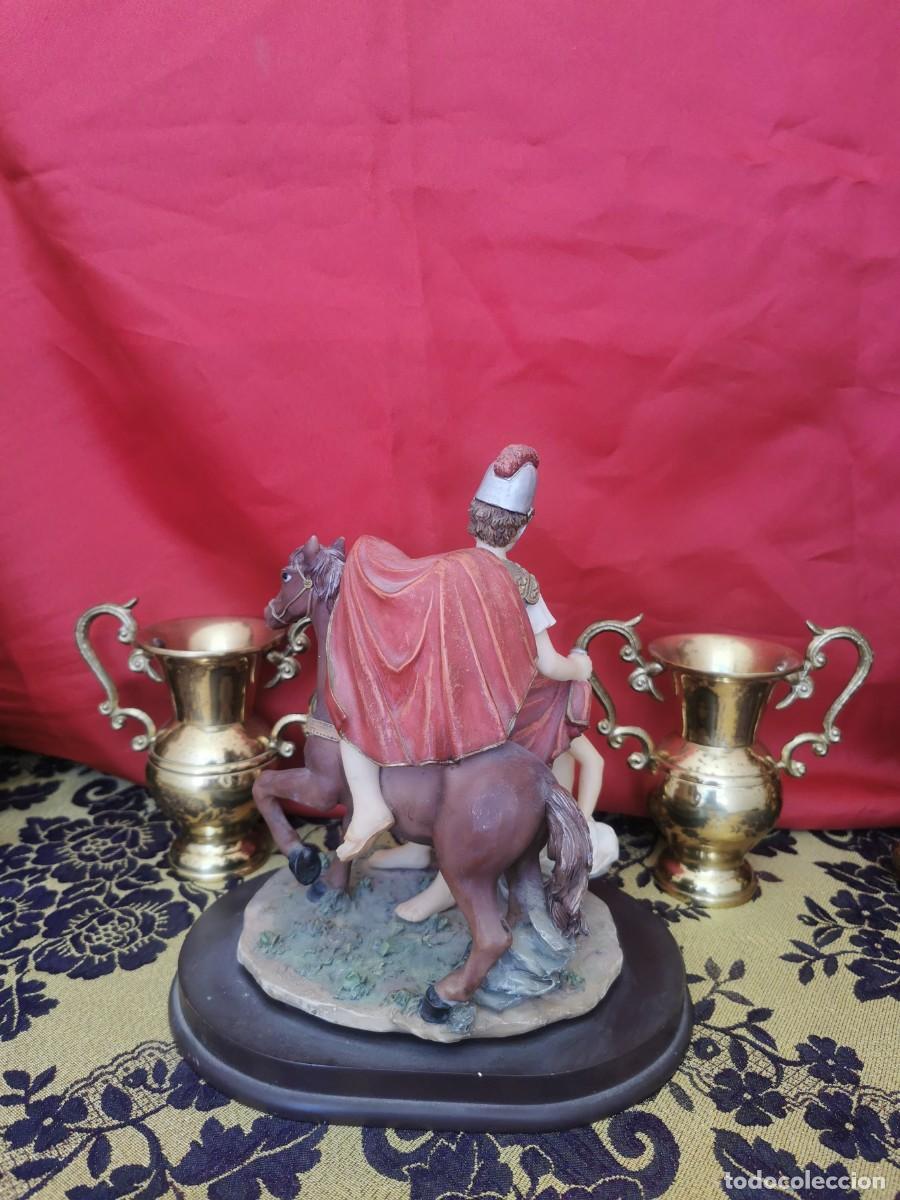 Arte: San Mart&iacute;n a Caballo 22cm - Foto 3