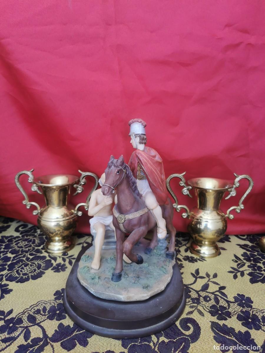 Arte: San Mart&iacute;n a Caballo 22cm - Foto 4