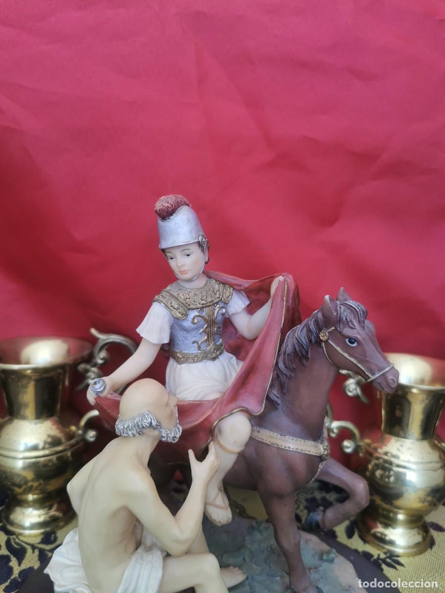Arte: San Mart&iacute;n a Caballo 22cm - Foto 5