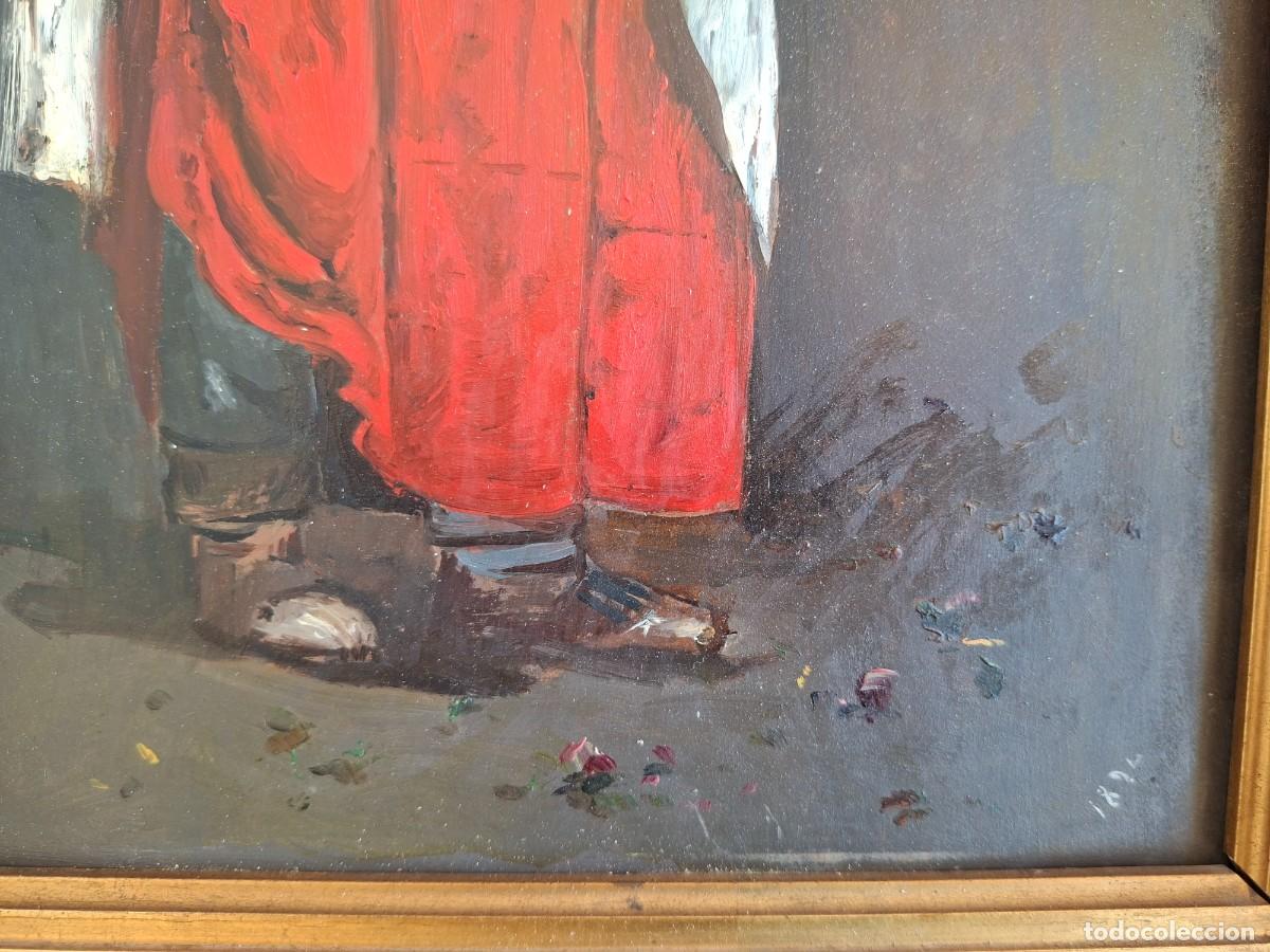 Arte: MONAGUILLO XIX OLEO SOBRE TABLA - Foto 4