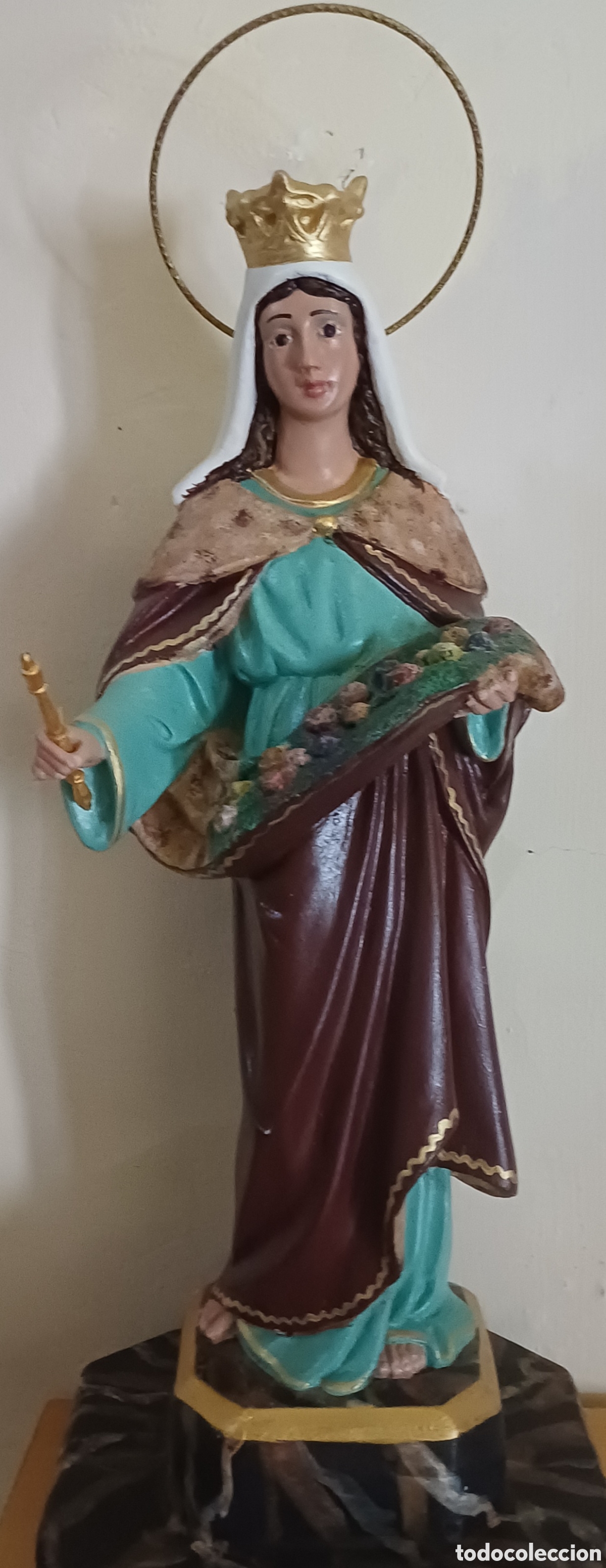 Arte: SANTA ISABEL DE PORTUGAL 35 CM OLOT
