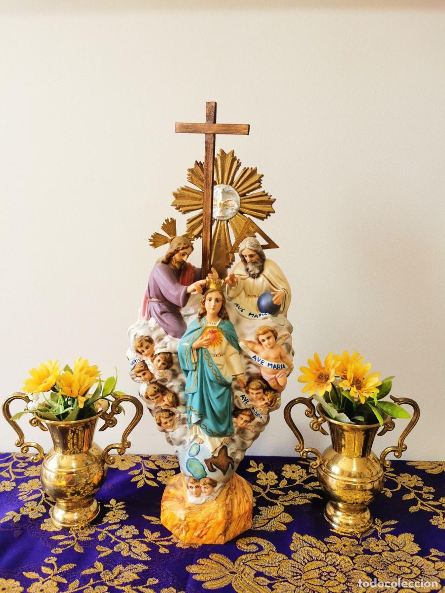 Arte: Virgen Tres AveMarias Olot 39cm