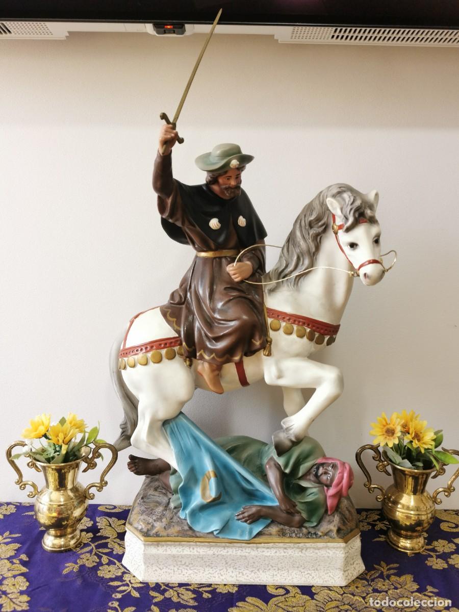 Arte: Santiago Apostol a Caballo Olot 47cm