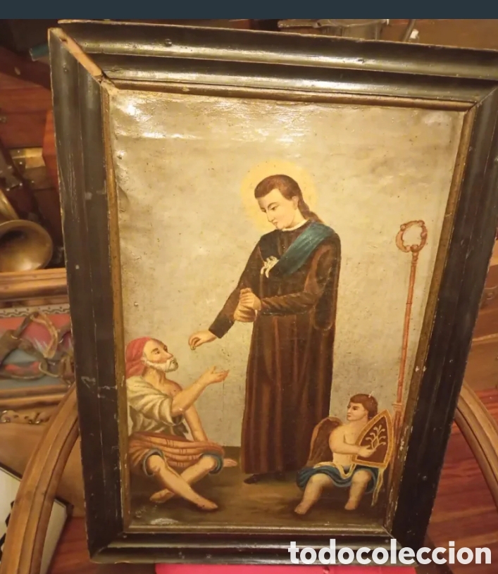 Arte: Antiguo lienzo colonial Santo Tom&aacute;s de Villanueva
