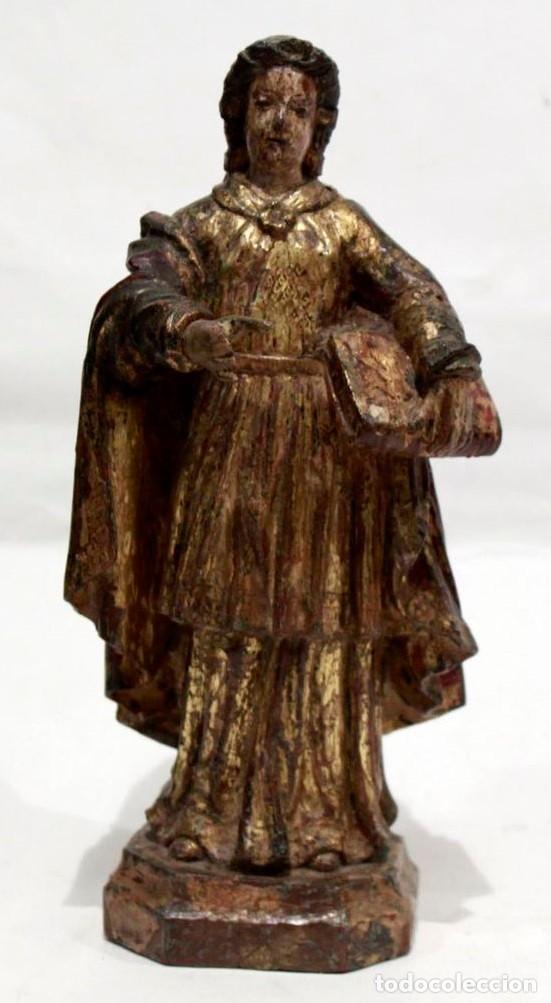 Arte: Escuela espa&ntilde;ola, escultura en madera tallada, dorada y policromada s. XVII-XVIII. Barroco.